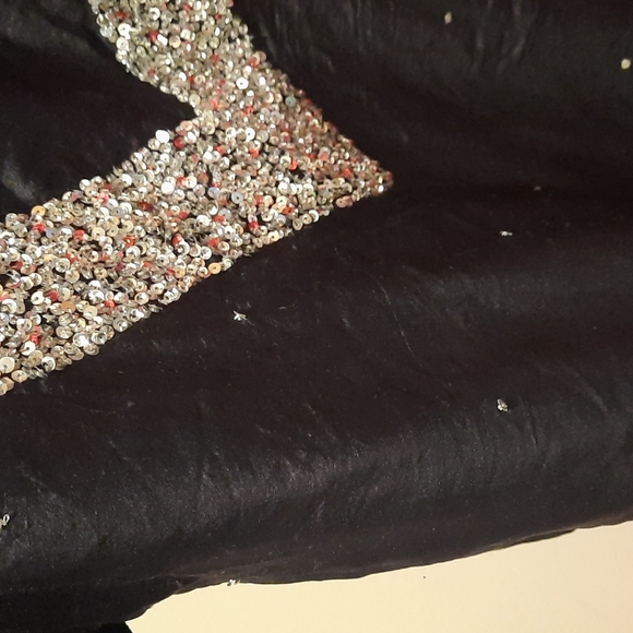 Black red silver salwar kameez size large - Picture 4 of 5